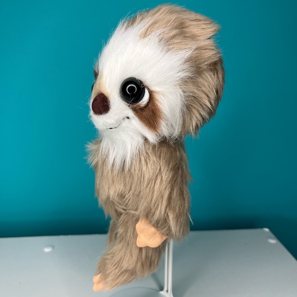 Sloth Plush Stuffed Animal Posable Baby Big Eyes Cute Toy 8” - Picture 5 of 7